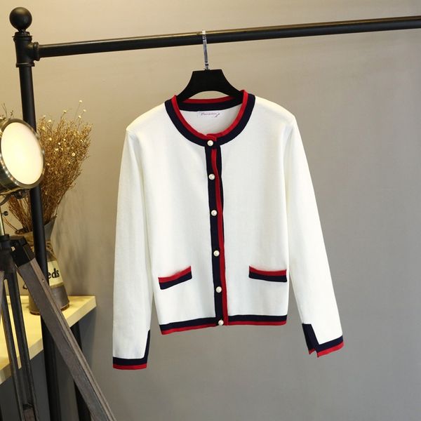 

2019 осенью и зимой новый женский свитер покрыты головы тигра печати вокруг шеи трикотажные рубашки джемпер свитер женский свитер a1, White