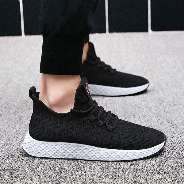 

2019 pring new flying woven men 039 hoe fa hion breathable me h tudent ca ual hoe