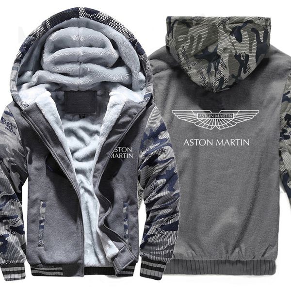 

aston martin hoodies winter camouflage sleeve jacket men wool am liner fleece aston martin men sweatshirt j5w86s, Black
