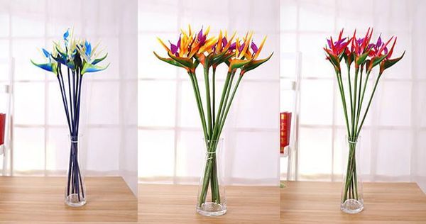 Acheter Oiseau De Paradis En Plastique Artificielle Faux Fleurs Décoratives Fleurs Artificielles Bridal Garden Party De Mariage Décoration Dintérieur
