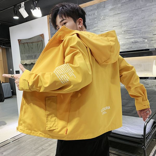 

мужская дизайнерская сезонная ветрозащитная куртка с капюшоном slim tooling trend, Black;brown