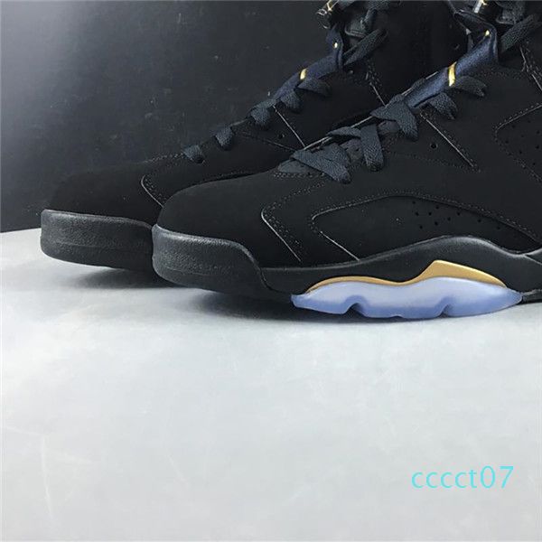

wholesale new 6 vi 6 dmp black gold high og men basketball sports shoes sneakers trainers us 7-12 cct7