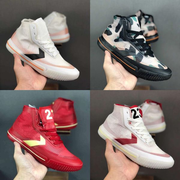 

2020 new conver pro bb translucent mesh woven react technology insole white red yellow men sports shoes men basketball shoes 40-46