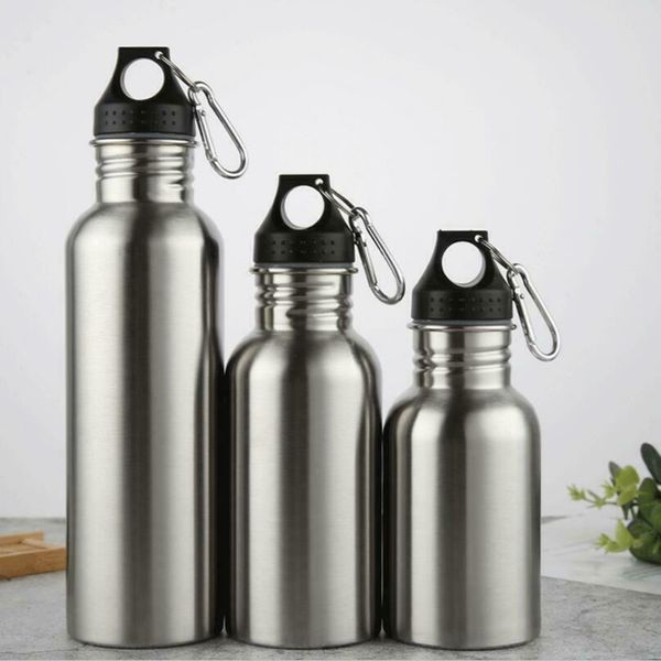 

water bottle 350/500/750ml wide mouth stainless steel drinking sports cycle