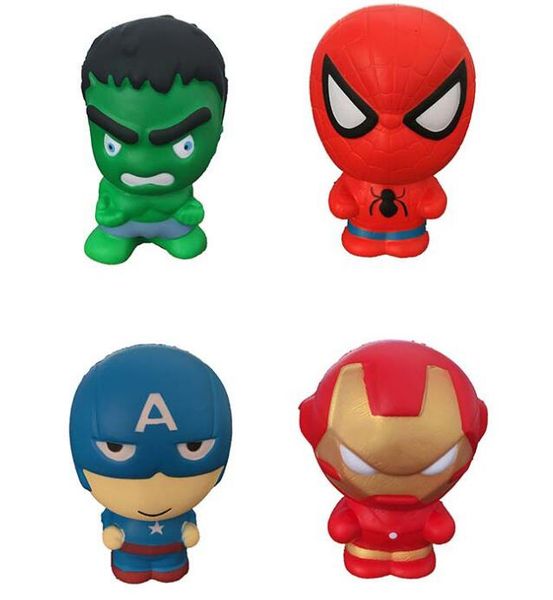 

Мягкие игрушки "Мстители" Slowish Toy Фильм Squishy Slowish Супер герой Танос Человек-паук Мяг