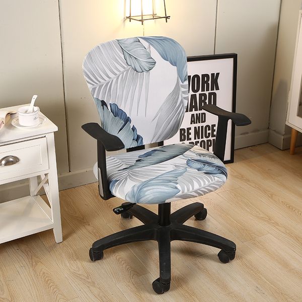 Anti Dirty Rotating Stretch Office Computer Desk Seat Chair Cover