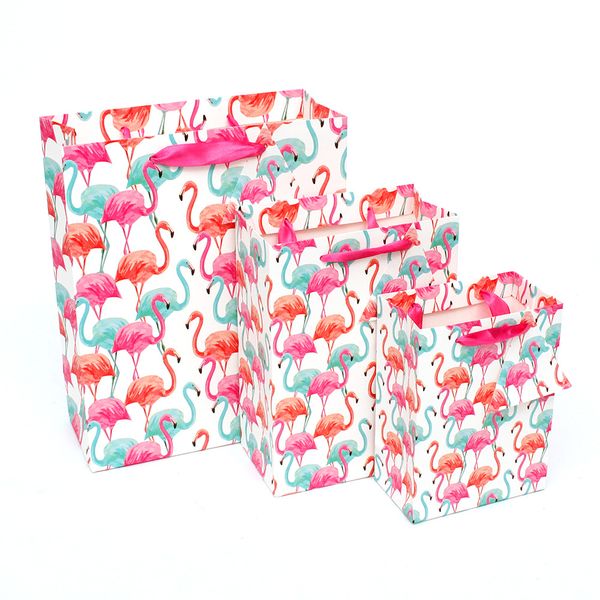 

cartoon style flamingo / unicorn / dinosaur monkey, etc images holding gifts for children's birthday