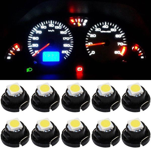 

10pcs t4.2 led smd car dashboard light panel speedometer dash light bulbs car dashboard accessories