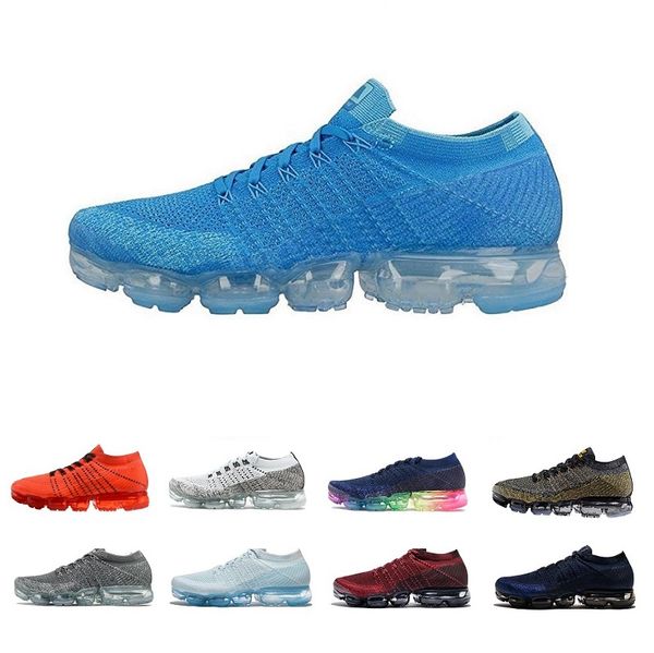 

2019 vapormex white shoes mesh breathable men's and women's casual shoes low sneakers fashion mens shoes size 36-45
