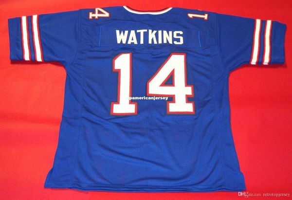 

retro #14 sammy watkins custom mitchell & ness jersey mens stitching s-5xl,6xl football jerseys running, Black;blue
