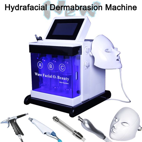 

hydra facial oxygen 5 in 1 hydro water dermabrasion machine rf wrinkle removal pdt mask oxygen jet peel device