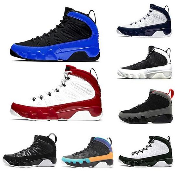 

gym red racer blue citrus 9 ix 9s mens basketball shoes dream it unc la oreo bred space jam men sports sneakers 7-13