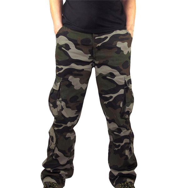 

2019 mens jogger autumn pencil harem pants men camouflage pants loose comfortable cargo trousers camo joggers spodnie, Black