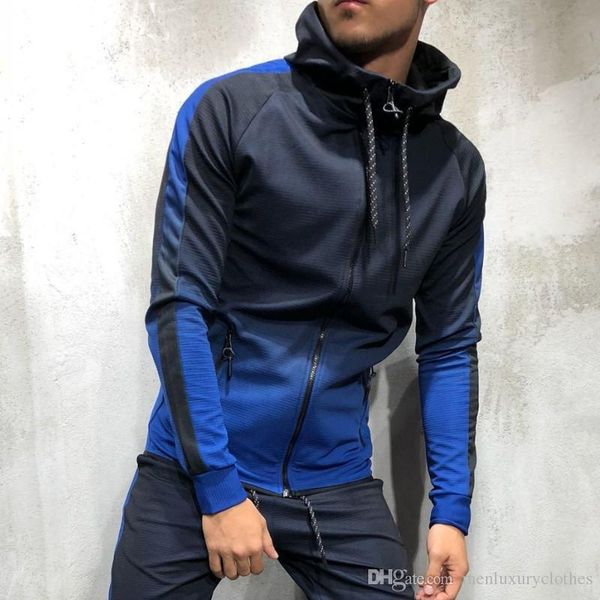 

mens 3d color patchwork hoodies hooded hiphop street zipper sports sweatshirts designer pullovers, Black