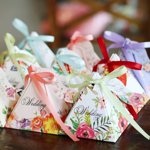 

6piece european style wedding candy box carton creative wedding candy box