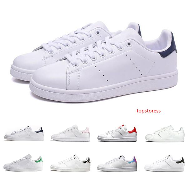 

men women stan smith casual shoes white black green green red fashion leather flat sneakers outdoor walking