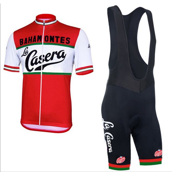 

new men of la casera / bahamontes complete sets summer cycling jersey cycling wear clothing cycle 3d gel pad mtb road, Black;blue
