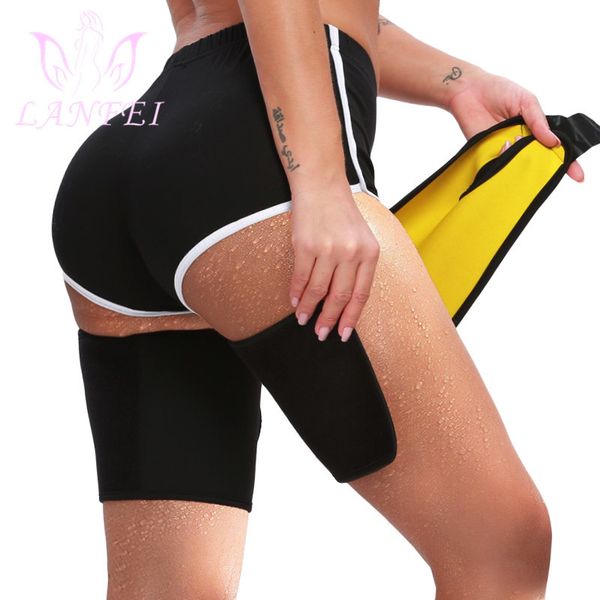 

sauna sweat thigh trimmer lanfei belt women neoprene compress gym workout leg shapers slimming corset weigh loss modeling strap