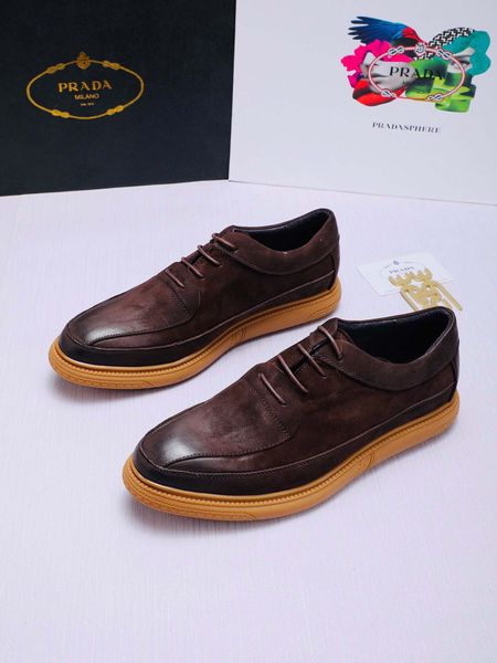 

2020 new men's advanced casual sports men's black brown sports casual shoes size 38-44 original shoe box qgasx