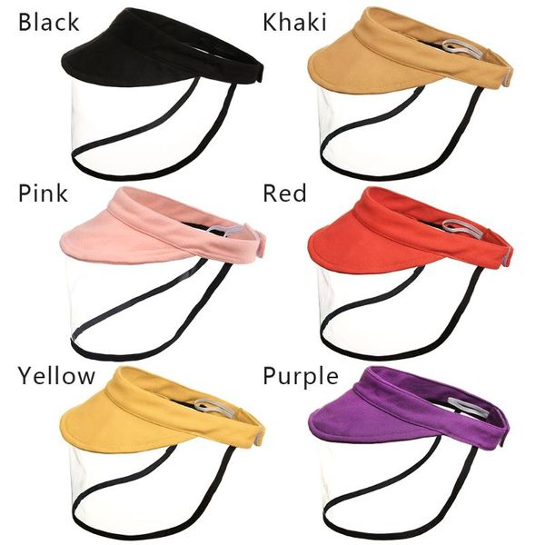 

children baseball hat with protective clear cover saliva-proof dust-proof cap adjustable full face shield multi-function hat, Blue;gray