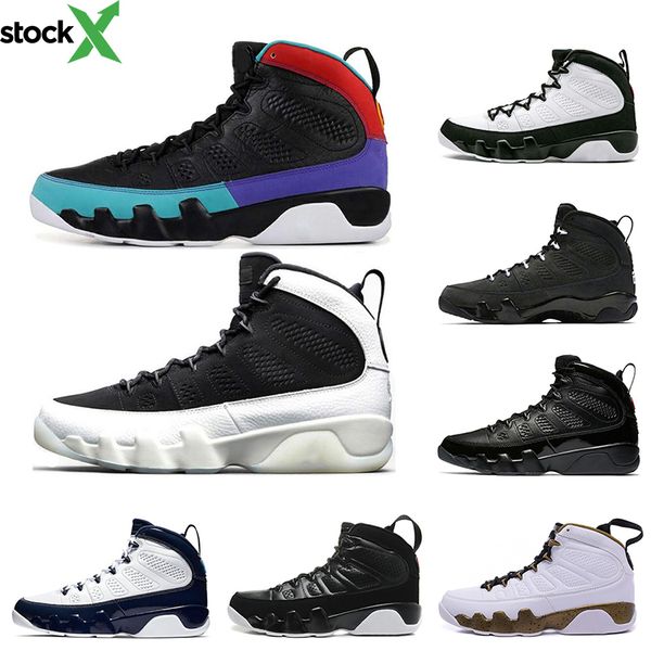 

2020 dream it do it 9 9s мужская баскетбольная обувь unc la anthracite the spirit breed og space jam легкая атлетика спортивные кроссовки 7, Black