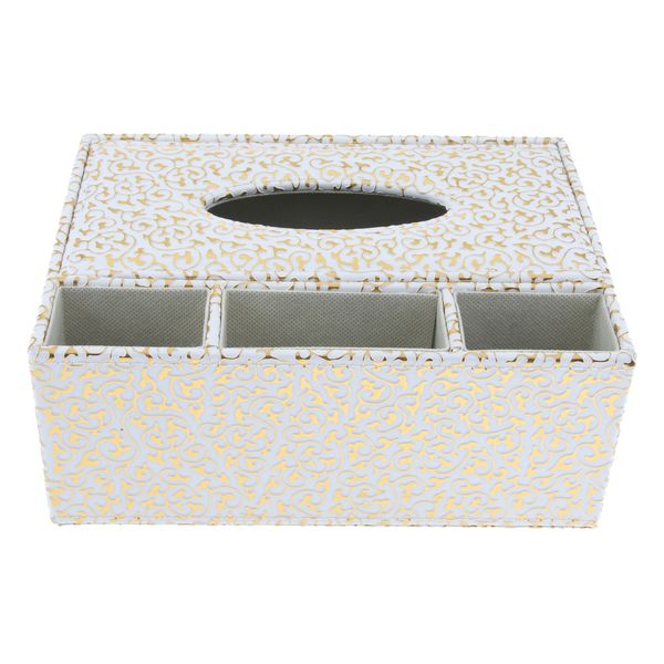 

pu leather tissue box paper home car phone holder dispenser organizer