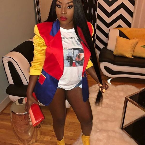 

yooneedi 2019 autumn design women coats color patchwork open stitch full sleeve ladies outwear ojs-9153, Black