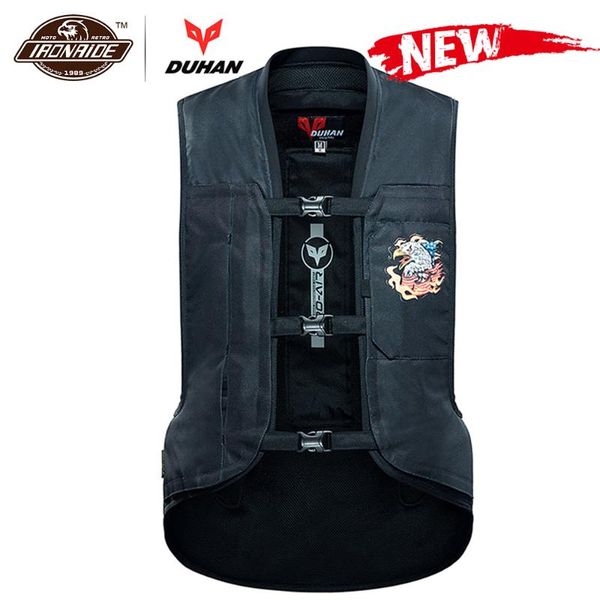 

duhan new motorcycle jacket air-bag vest motorcycle vest air bag system protective gear reflective motorbike airbag moto
