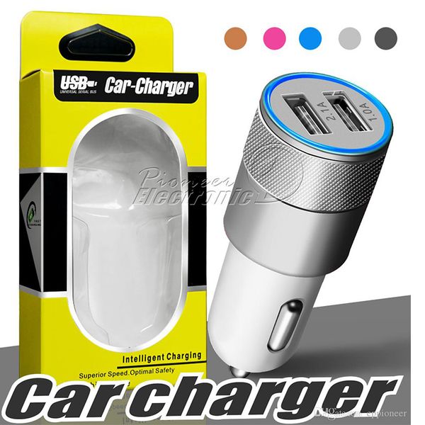 Metal Car Charger Newest Design Dual Usb Car Chargers Portable