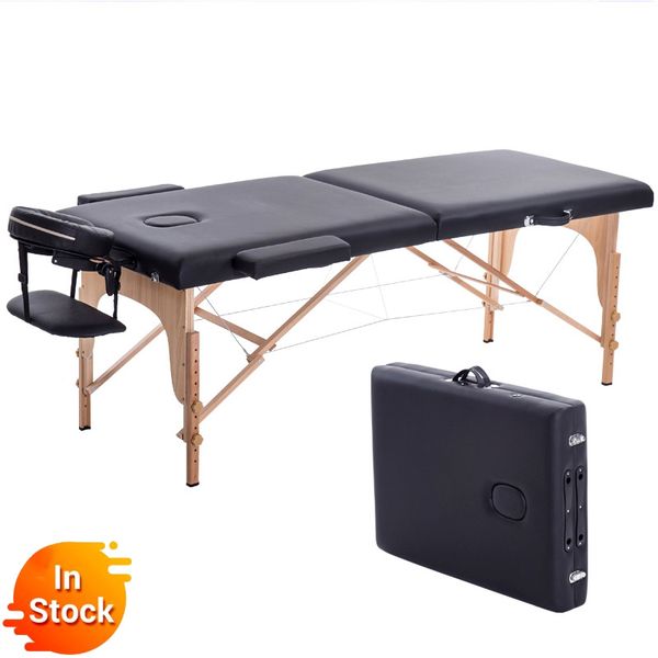 

folding beauty bed 180cm length 60cm width professional portable spa massage tables foldable with bag salon furniture wooden