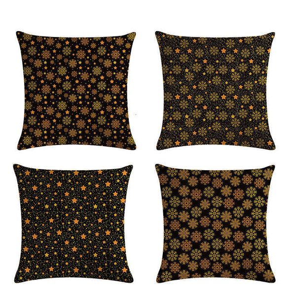 

белье наволочки звезды снежинка подушки покрытие автомобиля диван-кровать бросить наволочки kussenhoes 45x45 см рождества домашнего декор zy