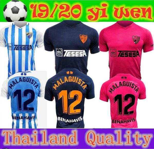

malaga 19 20 mÃ¡laga soccer jerseys 2019 2020 home away #21 n'diaye #8 adriÃ¡n #17 ontiveros camiseta de fÃºtbol football shirts thailand, Black;yellow