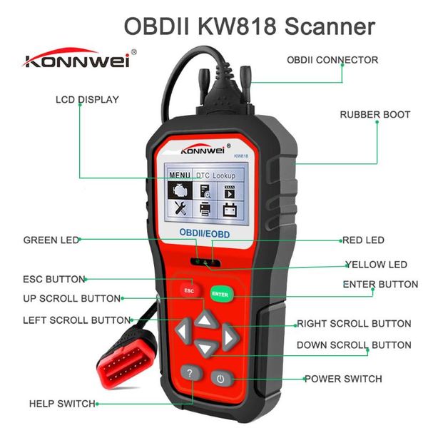 

obd2 eobd сканеры автомобили транспортных неисправности диагностический код instrument читатели инструментов развертки с восьмью языков