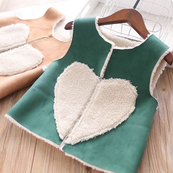 

autumn 2019 girl's vest thick child's clothing wholesale, Blue