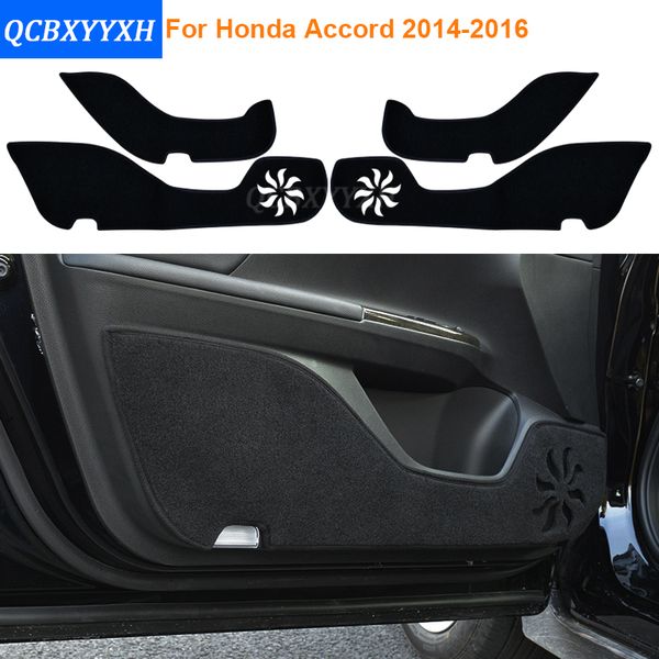 

car styling polyester anti-kick door mat cover for 9th accord 2014 2015 2016 protector side edge protection pad protected