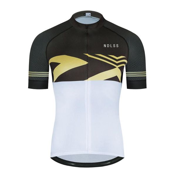 

ndlss 2020 mens short sleeve cycling jerseys shirts breathable bicycle racing mtb clothing wear ropa bike, Black;red