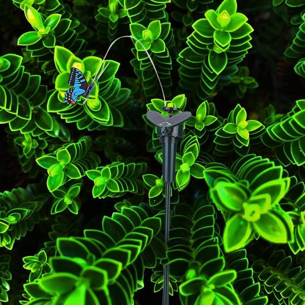 

solar colorful vibration hummingbird/butterfly home garden easter decoration make the family bear a living resemblance