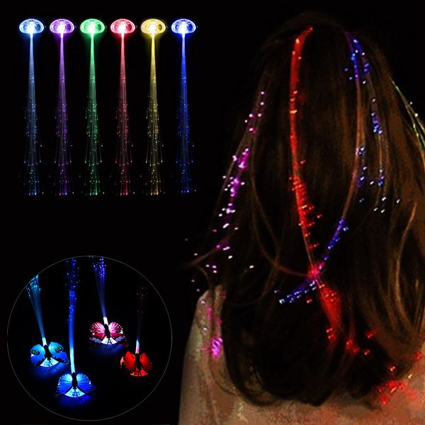 

christmas colorful led wigs glowing flash led hair braid clip hairpin decoration ligth up show new year party supplies