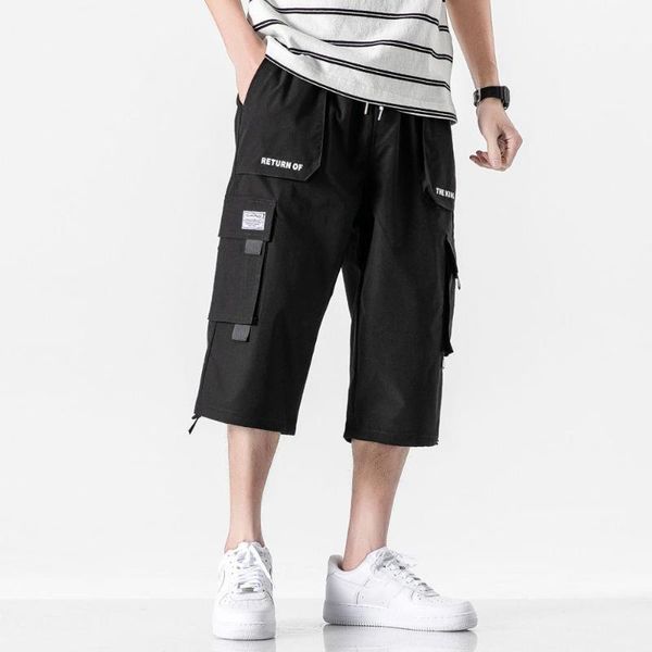 

грузовые шорты мужчины 2020 лето новый повседневный свободный большой карман короткие брюки плюс размер 29-42 трусы, White;black