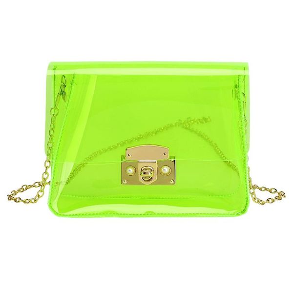 

aelicy summer crossbody bag for women pvc jelly transparent wild shoulder messenger bag ladies girl fashion small tote