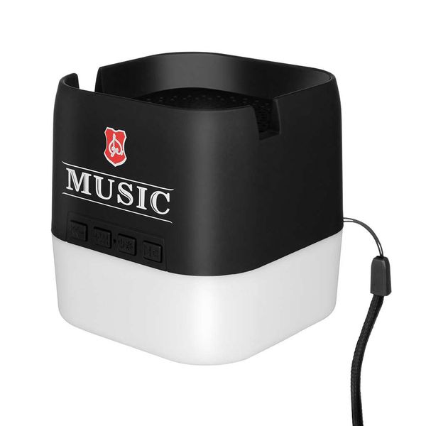 

hifi portable wireless bluetooth speaker stereo sound colorful led light tf card aux with hand strap for phones