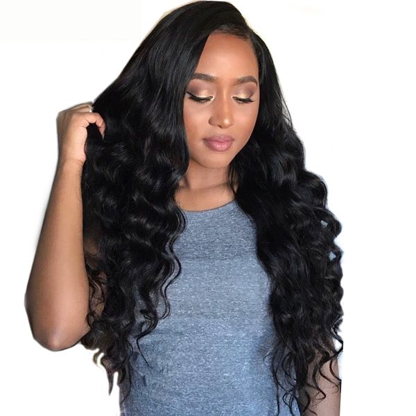 Indian Body Wave Hair Weaves With Full Lace Frontal Closure Free