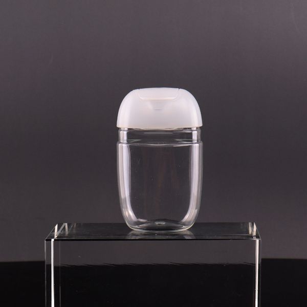 1 Unze 30 ml durchsichtige leere Quetschflaschen aus Kunststoff, kleine Behälterflaschen mit Klappdeckel für Flüssigkeiten, Toilettenartikel, Shampoo, Lotion