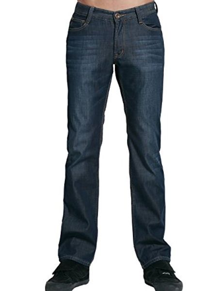 

sslr men's straight fit fleece jean, Blue