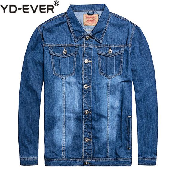 

2019 denim jacket men oversized 6xl 7xl fashion design spring large size clothing casual coat male jean jacket men denim jackets, Black;brown