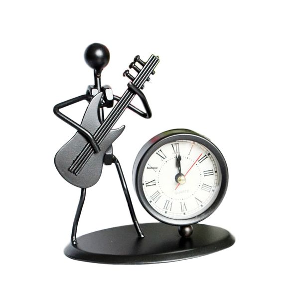 Modern Retro Music Band Iron Man Desk Clock Ornaments Creative