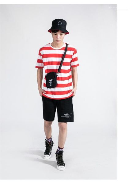 

summer teenager mens casual plus size t shirts mens designer striped tshirts fashion short sleeve, White;black