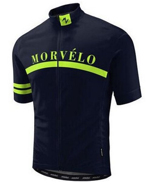 

morvelo 2019 new design men's short sleeves bike shirt standing collar breathable mesh fabric cycling jersey wear fluorescent, Black;red