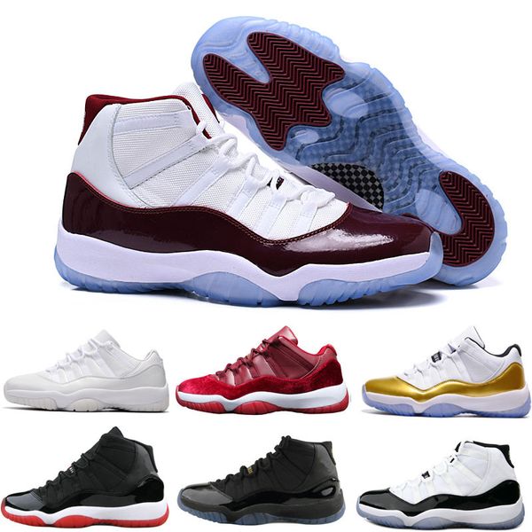 

new 11 11s men basketball shoes 2019 concord platinum tint designer sneakers xi chicago bred space jam women sports shoes size 13