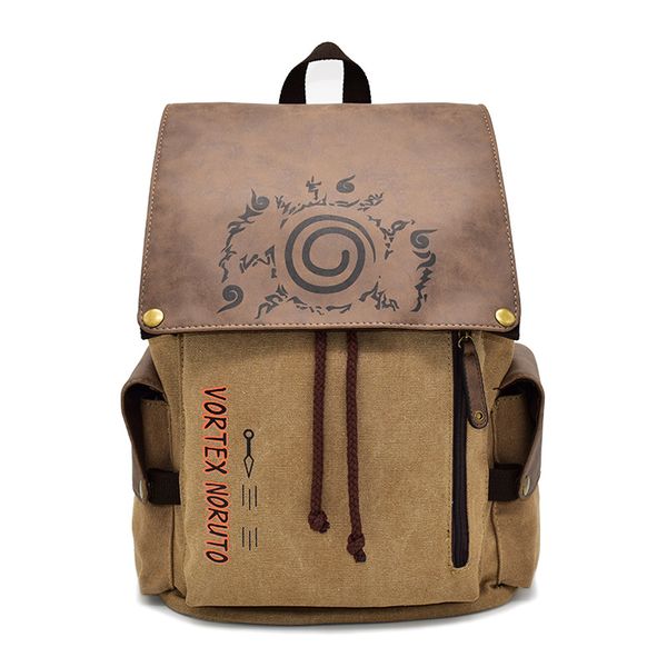 

anime naruto sasuke canvas backpack women men large lapbackpack string school bags for teenagers girls boys travel bags